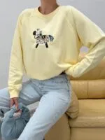 At Nakışlı Sweatshirt
